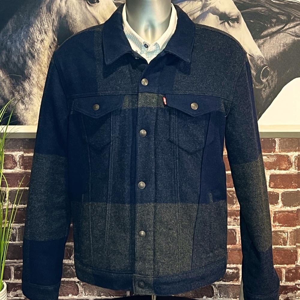 Vintage - Rare - LEVI’s Premium Wool Trucker Jacket